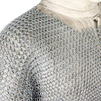 Authentic Medieval Chainmail Haubergeon – Long Warrior Armor Shirt for Renaissance Reenactments
